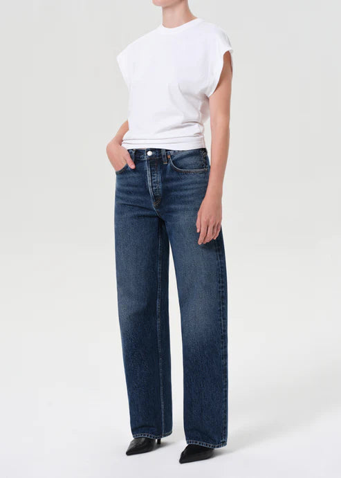 AGOLDE meg tee white