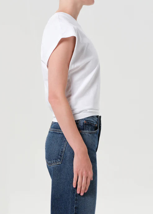 AGOLDE meg tee white
