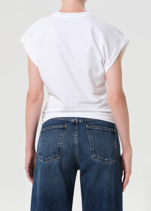 AGOLDE meg tee white