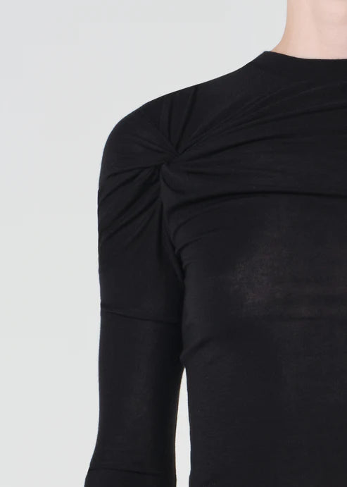 AGOLDE Lissa Long Sleeve Tee In Black