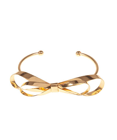 Bishop Boutique Bow Shaped Metal Cuff