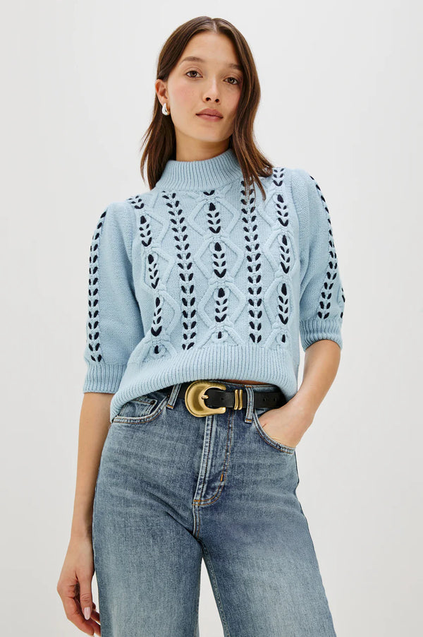 RAILS Addy sweater Sky Navy Cables