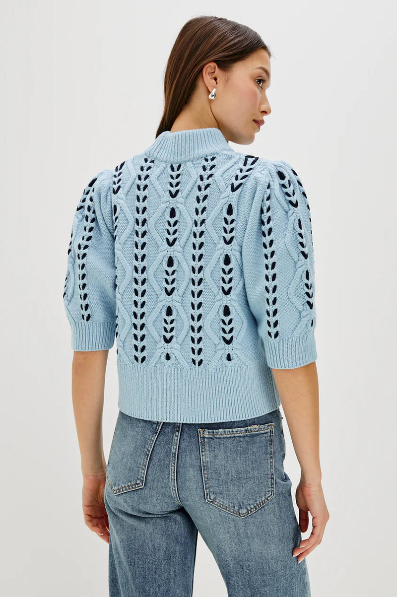 RAILS Addy sweater Sky Navy Cables