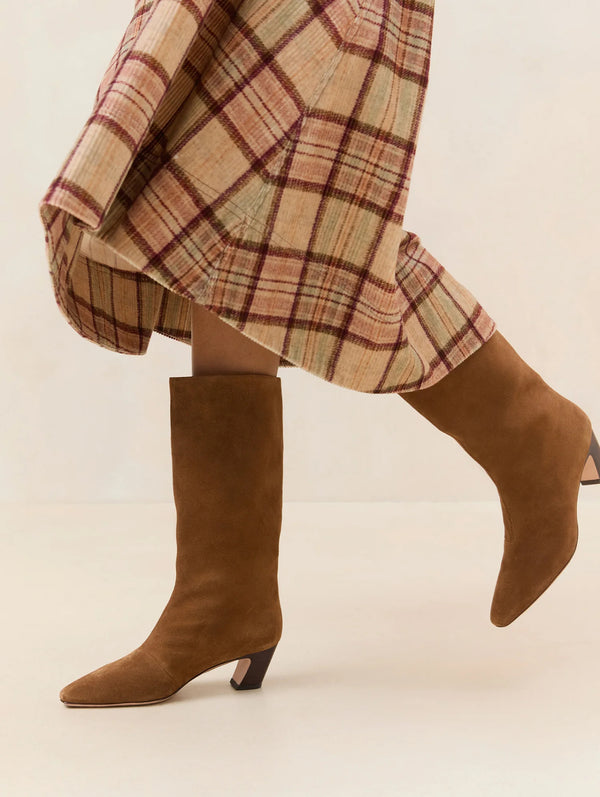 LOEFFLER RANDALL Cleo Cacao Suede Calf Boot