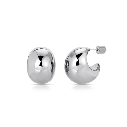 Jurate LA Alix Silver Chunky Earrings
