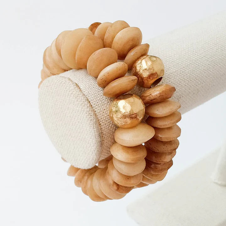 Virtue Heishi Bone Bracelets