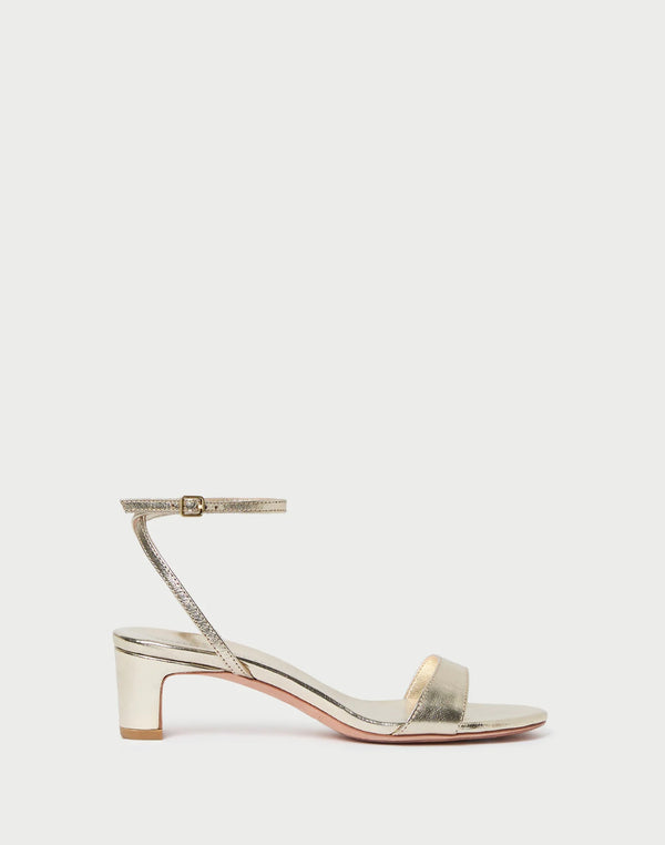 Loeffler Randall Alice Champagne Leather Sandal