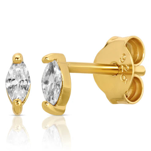 Jurate LA Big Glamour Marquise Stud Earrings