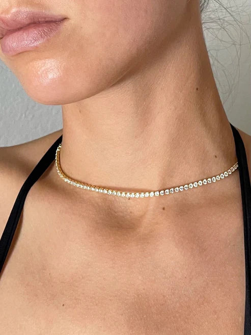 Jurate LA 90's Baby Tennis Necklace