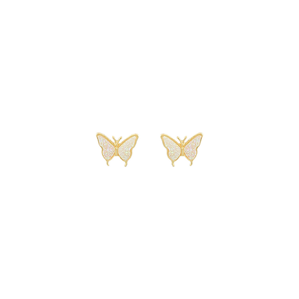 Glitter Butterfly Stud Earring