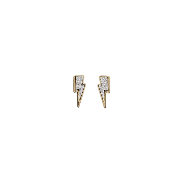 Druzy Lightening Earring