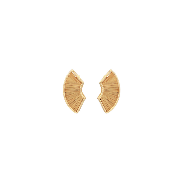 Raffia Fan Earring