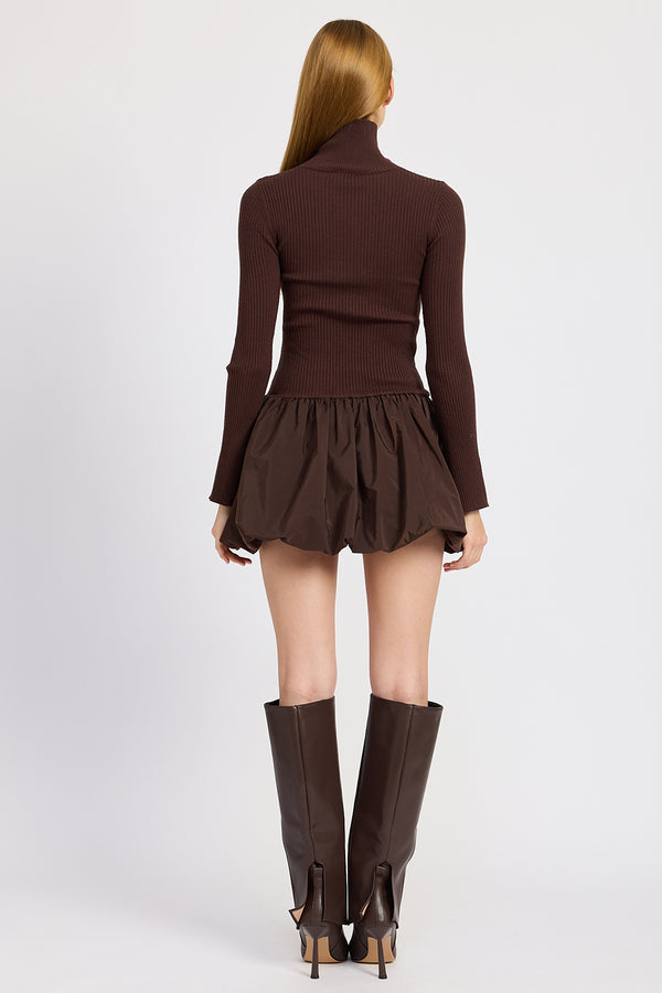 En Saison Chocolate Bubble Dress