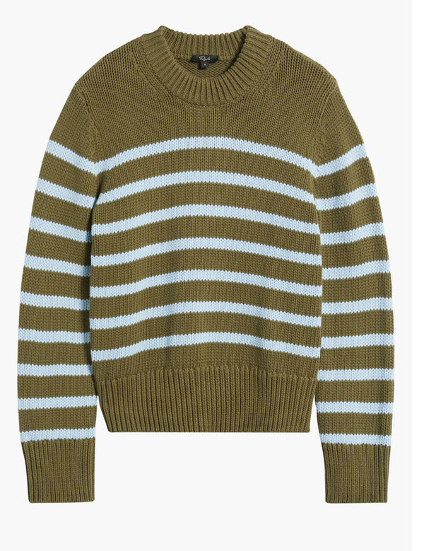 Rails Alise sweater Olive Sky Stripe