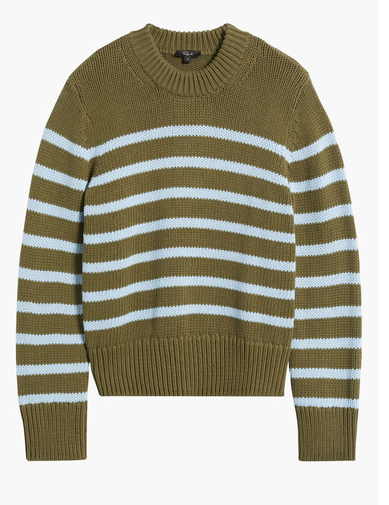 Rails Alise sweater Olive Sky Stripe