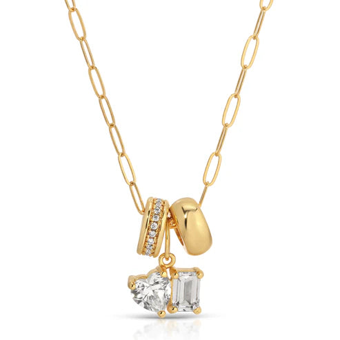 Jurate LA Cherish Toi Et Moi Charm Set Necklace