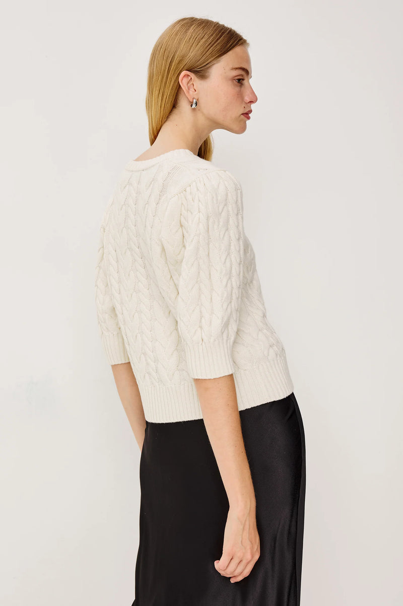 RAILS Clarissa sweater Ivory Cables