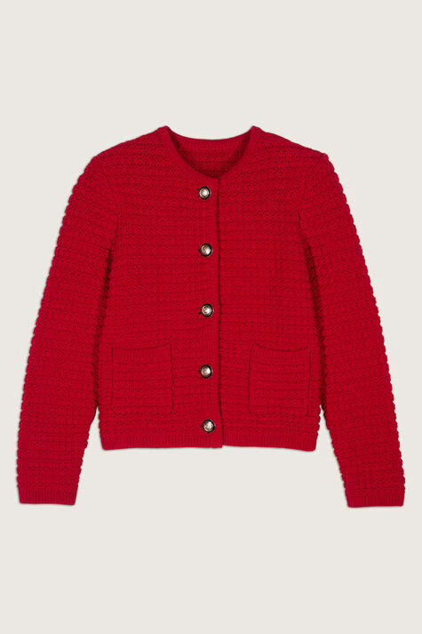 ba&sh gaspard DECORATIVE KNIT CARDIGAN