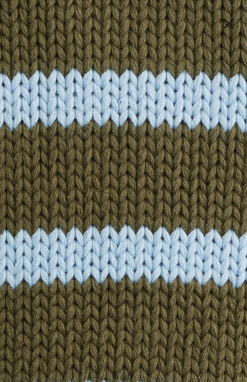 Rails Alise sweater Olive Sky Stripe