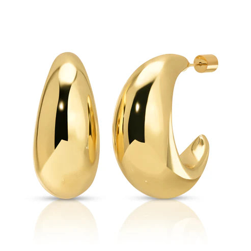 Jurate LA Dua Gold Hoop Earrings