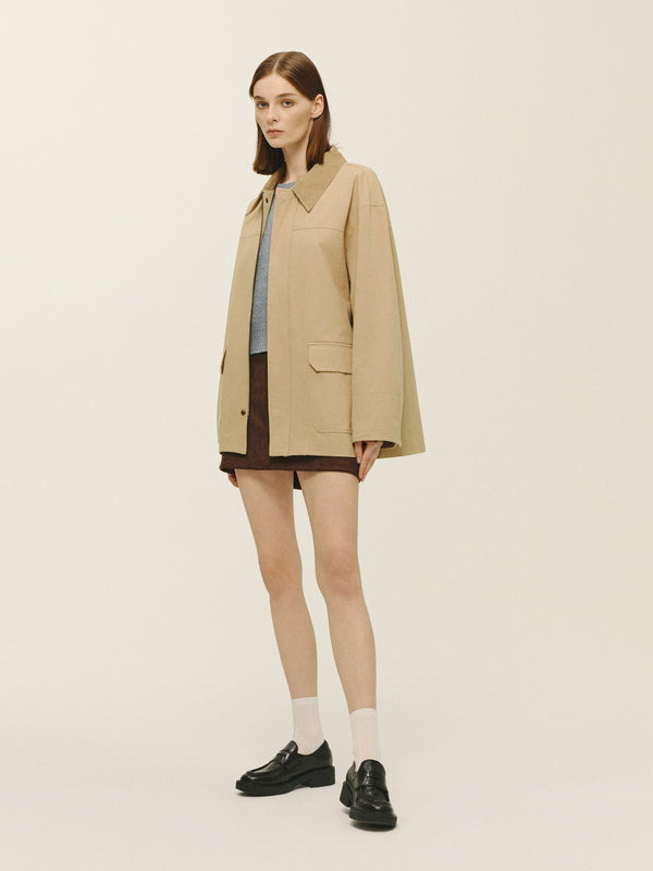 Elodie Cyrus Barn Jacket in Khaki