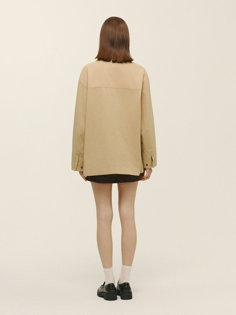 Elodie Cyrus Barn Jacket in Khaki