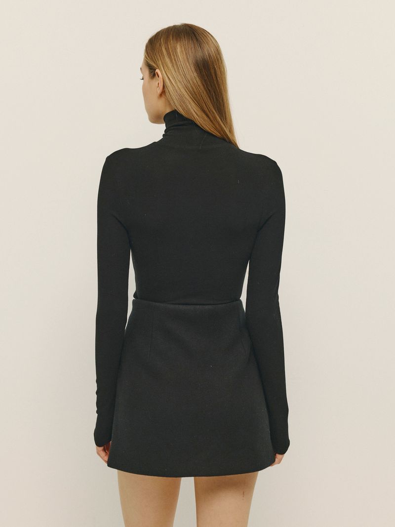 Elodie Agathe Black Mini Skirt