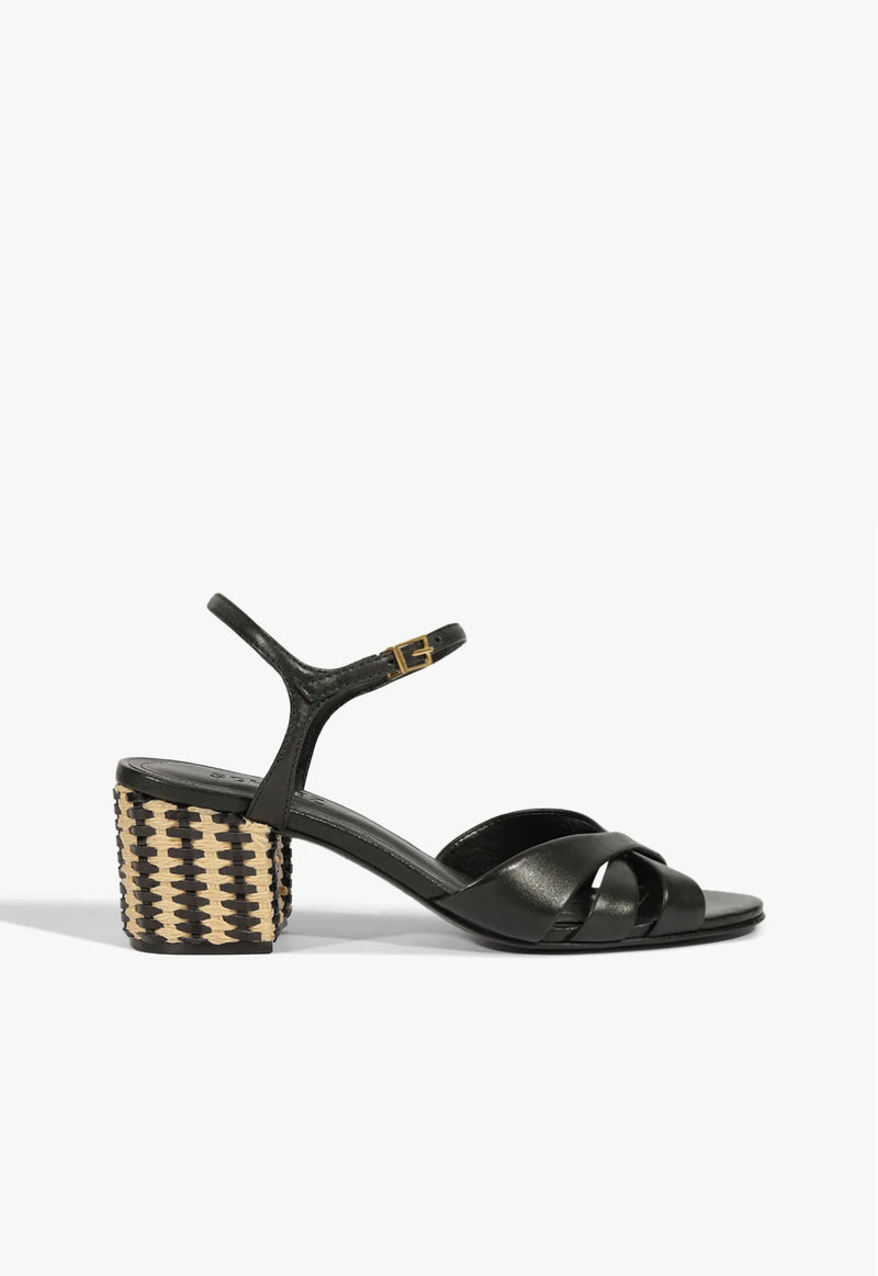 Schutz Keefa Mid Block Sandal