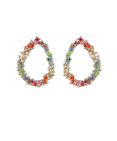 Bishop Boutique Crystal Teardrop Earrings