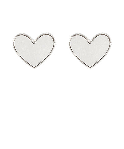 BISHOP BOUTIQUE Heart Metal Earrings