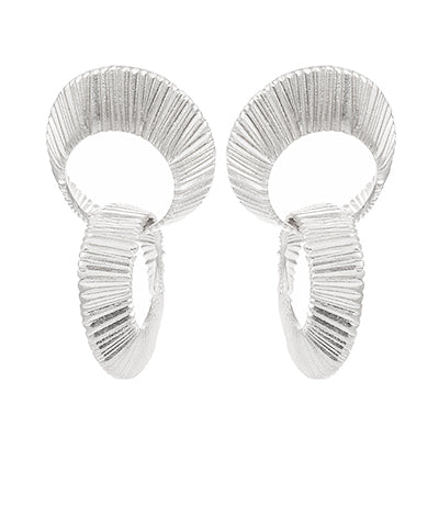 BISHOP BOUTIQUE Double Looped &Textured Earrings