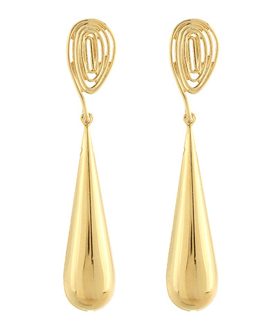 BISHOP BOUTIQUE Bold Teardrop & Swirl Earrings