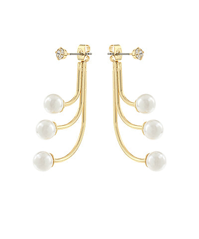 Bishop Boutique Layered Pearl Hoops