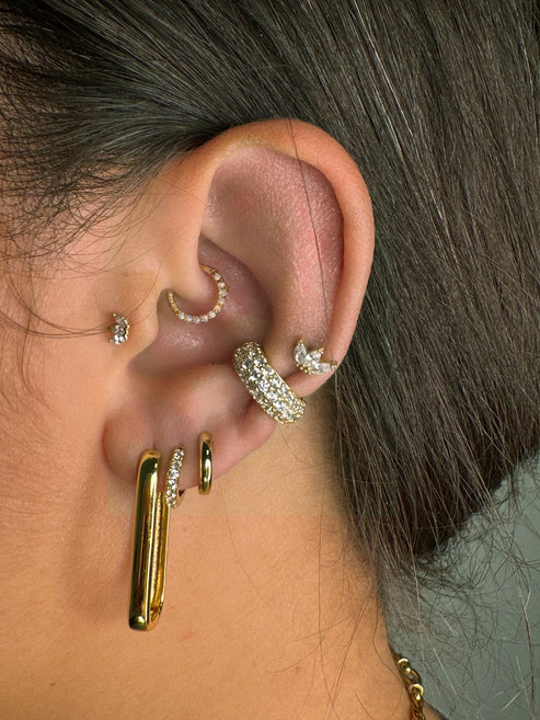 Jurate LA Jemma Chain Link Hoop Earrings