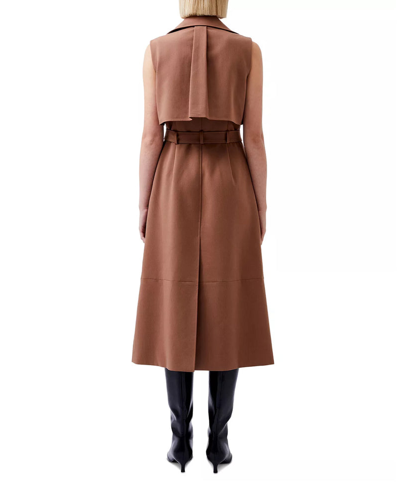 French Connection Azra Sleeveless Trench Coat Dress