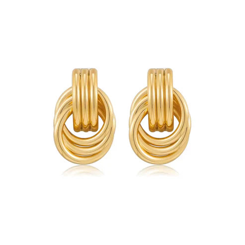 Jurate LA Faye-Vintage Inspired Gold Knot Earrings