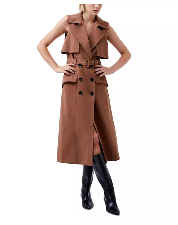 French Connection Azra Sleeveless Trench Coat Dress