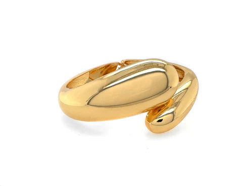 Jurate LA Flow Gold Hinge Bangle Bracelet