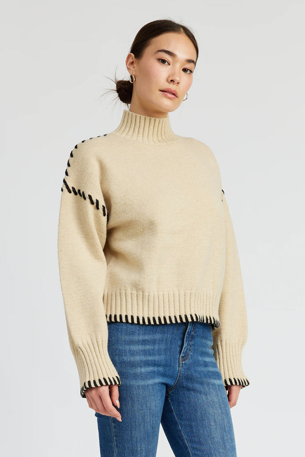 En Saison Merril Whip Stitch Sweater