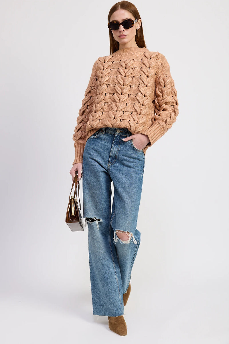 En Saison Elizabeth Cable Sweater