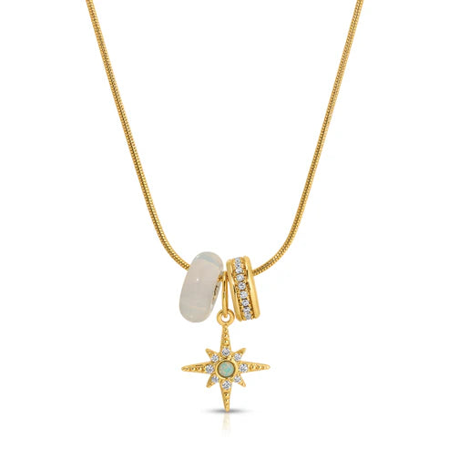 Jurate LA Illuminate Charm Set Necklace
