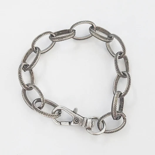 Virtue Etched Chain Bracelet