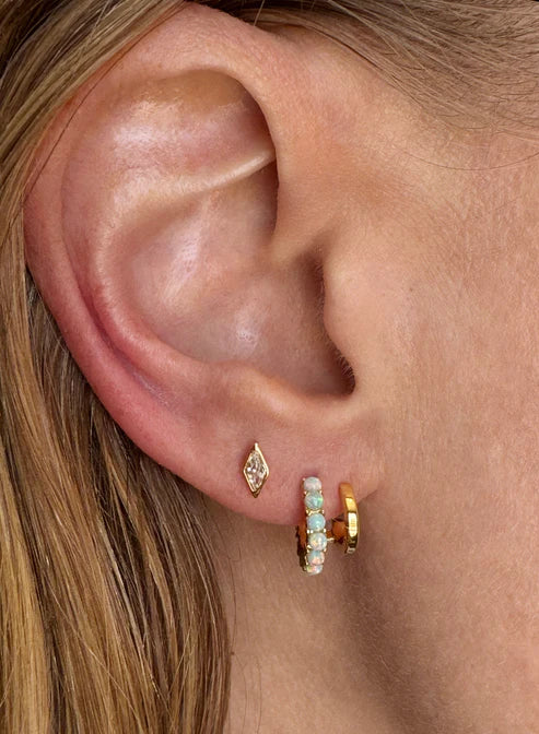 Jurate LA Jurate LA Olivia Green Cluster Stud Earrings