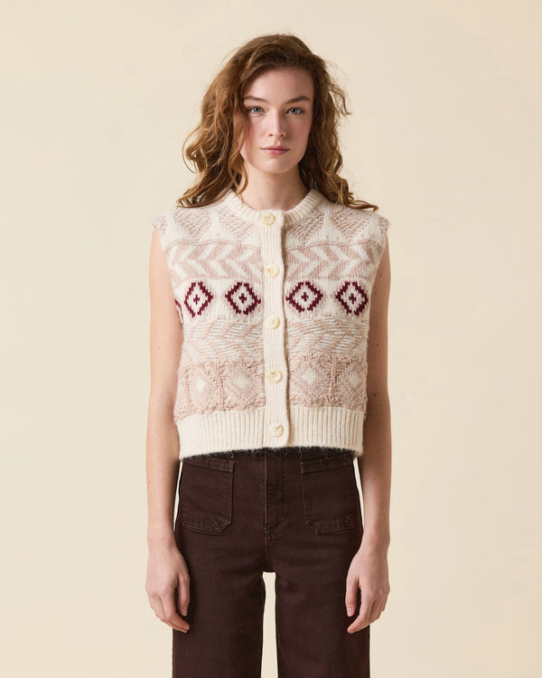 LE JEAN Fair Isle Vest