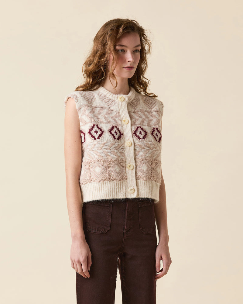 LE JEAN Fair Isle Vest