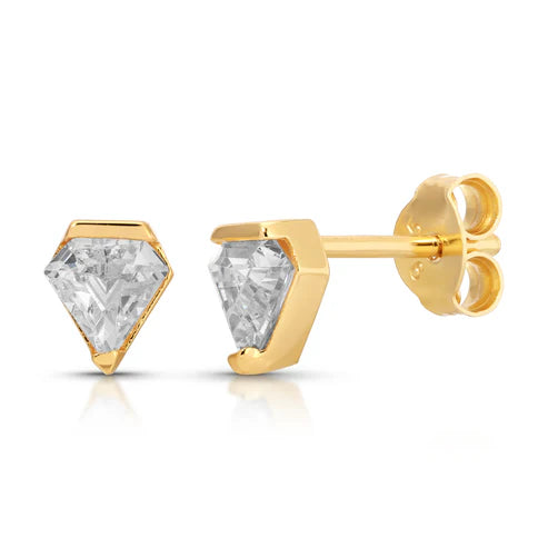 Jurate LA Leona Silhouette Cut Stud Earrings