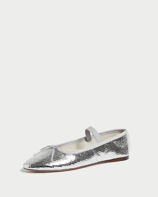 Loeffler Randall Leonie Flat Silver