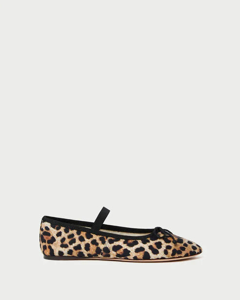 Loeffler Randall Leonie Leopard Jersey Ballet Flat