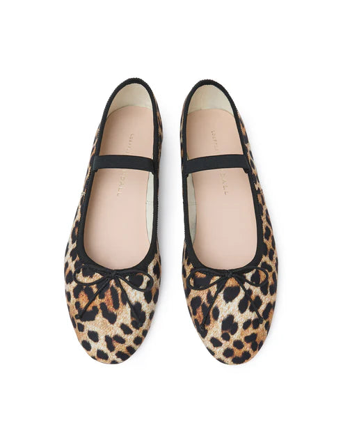 Loeffler Randall Leonie Leopard Jersey Ballet Flat