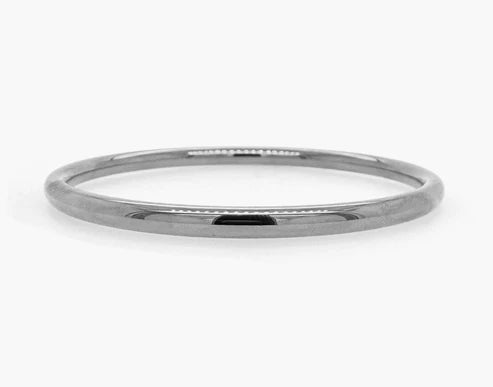Jurate LA Lil Fox White Gold Bangle Bracelet